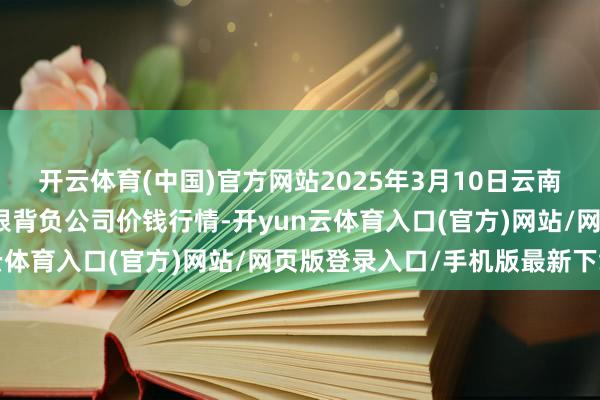 开云体育(中国)官方网站2025年3月10日云南元谋县蔬菜交游阛阓有限背负公司价钱行情-开yun云体育入口(官方)网站/网页版登录入口/手机版最新下载