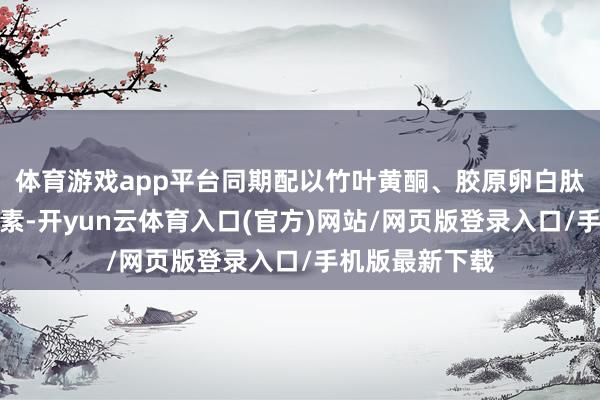 体育游戏app平台同期配以竹叶黄酮、胶原卵白肽等多重养分要素-开yun云体育入口(官方)网站/网页版登录入口/手机版最新下载